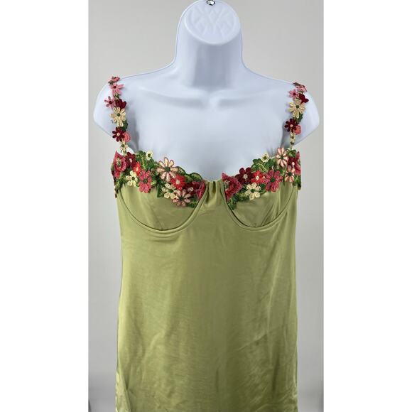 Xtraordinary Floral applique mini going out dress Size Large Fairy Love Island - Picture 12 of 13